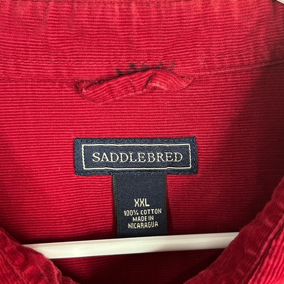 Saddlebred Shirt Men's 2XL Button Down Long Sleeve. Workwear Casual Holiday - Picture 2 of 5